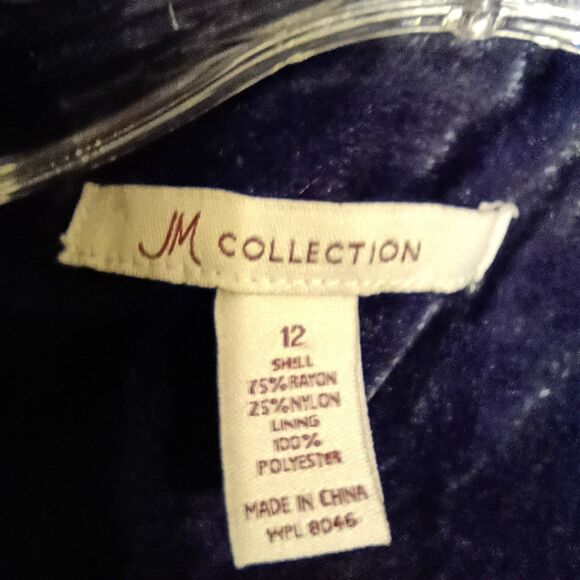 Purple Shimmery Velvet Quilted Jacket Barn Coat Women's 12 Preppy Old Money - Picture 4 of 4